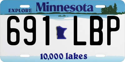 MN license plate 691LBP