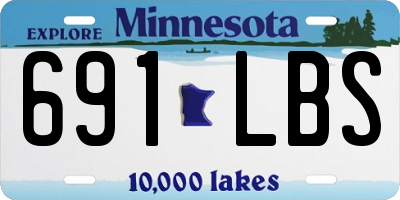 MN license plate 691LBS