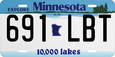 MN license plate 691LBT