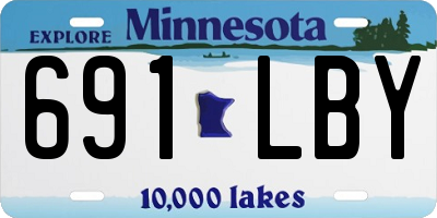 MN license plate 691LBY