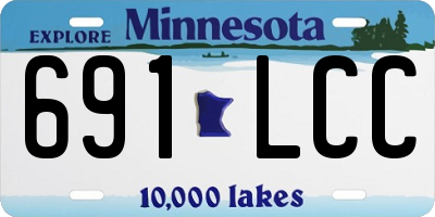 MN license plate 691LCC