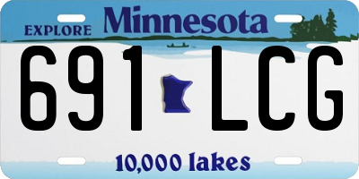 MN license plate 691LCG