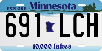 MN license plate 691LCH