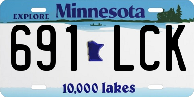 MN license plate 691LCK