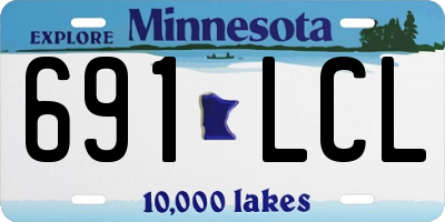 MN license plate 691LCL