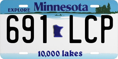 MN license plate 691LCP