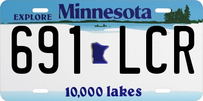 MN license plate 691LCR