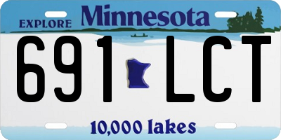 MN license plate 691LCT