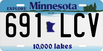 MN license plate 691LCV