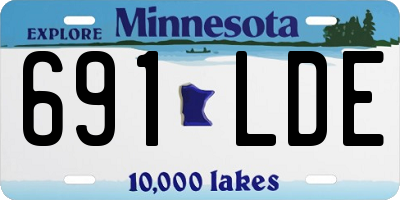 MN license plate 691LDE
