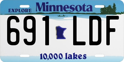 MN license plate 691LDF