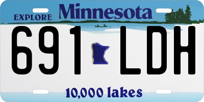 MN license plate 691LDH