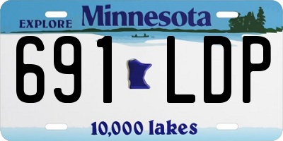 MN license plate 691LDP