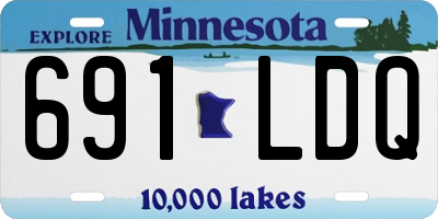 MN license plate 691LDQ