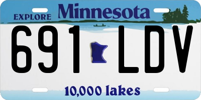 MN license plate 691LDV