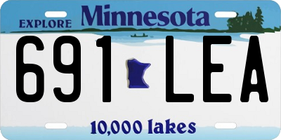 MN license plate 691LEA