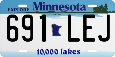 MN license plate 691LEJ
