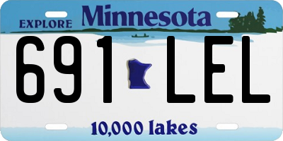 MN license plate 691LEL