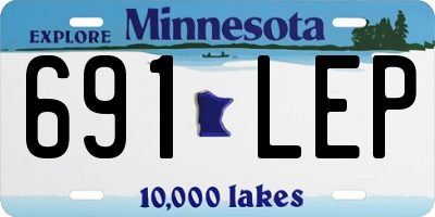 MN license plate 691LEP