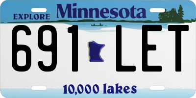 MN license plate 691LET