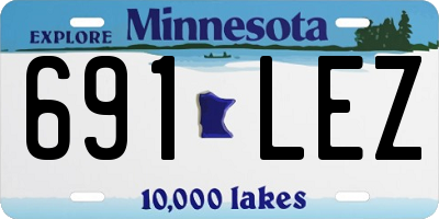 MN license plate 691LEZ