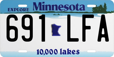 MN license plate 691LFA