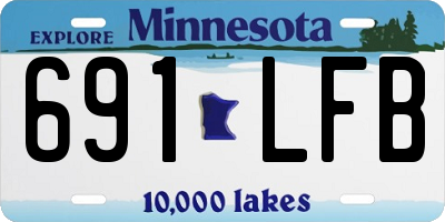 MN license plate 691LFB