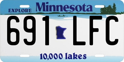 MN license plate 691LFC