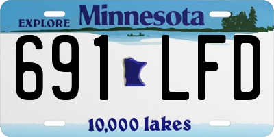 MN license plate 691LFD