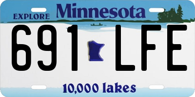 MN license plate 691LFE