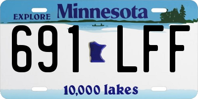 MN license plate 691LFF