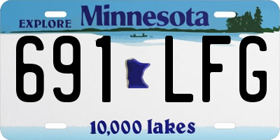 MN license plate 691LFG