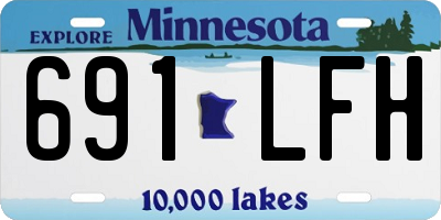 MN license plate 691LFH