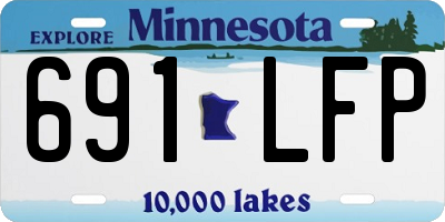 MN license plate 691LFP