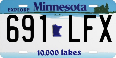 MN license plate 691LFX