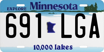 MN license plate 691LGA