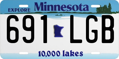 MN license plate 691LGB