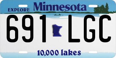 MN license plate 691LGC