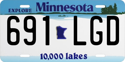 MN license plate 691LGD