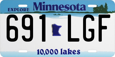 MN license plate 691LGF