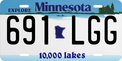 MN license plate 691LGG