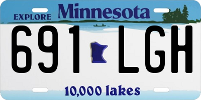 MN license plate 691LGH