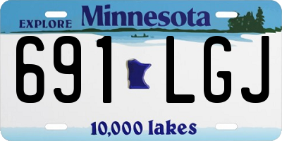 MN license plate 691LGJ