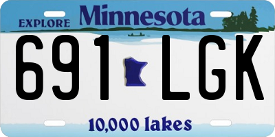 MN license plate 691LGK