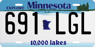 MN license plate 691LGL