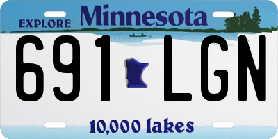 MN license plate 691LGN