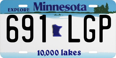 MN license plate 691LGP