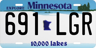MN license plate 691LGR