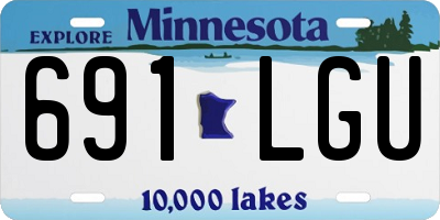 MN license plate 691LGU