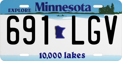 MN license plate 691LGV